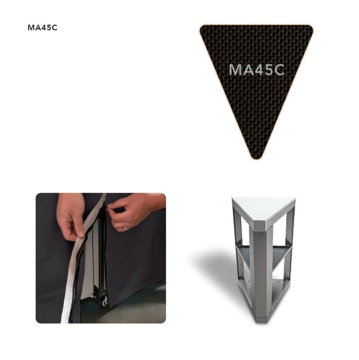 Tapa para esquina de 45 grados