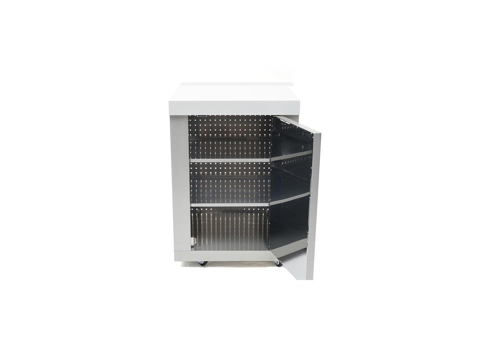 Mont Alpi Stainless Steel Extra Storage Right Cabinet Module with Shelves