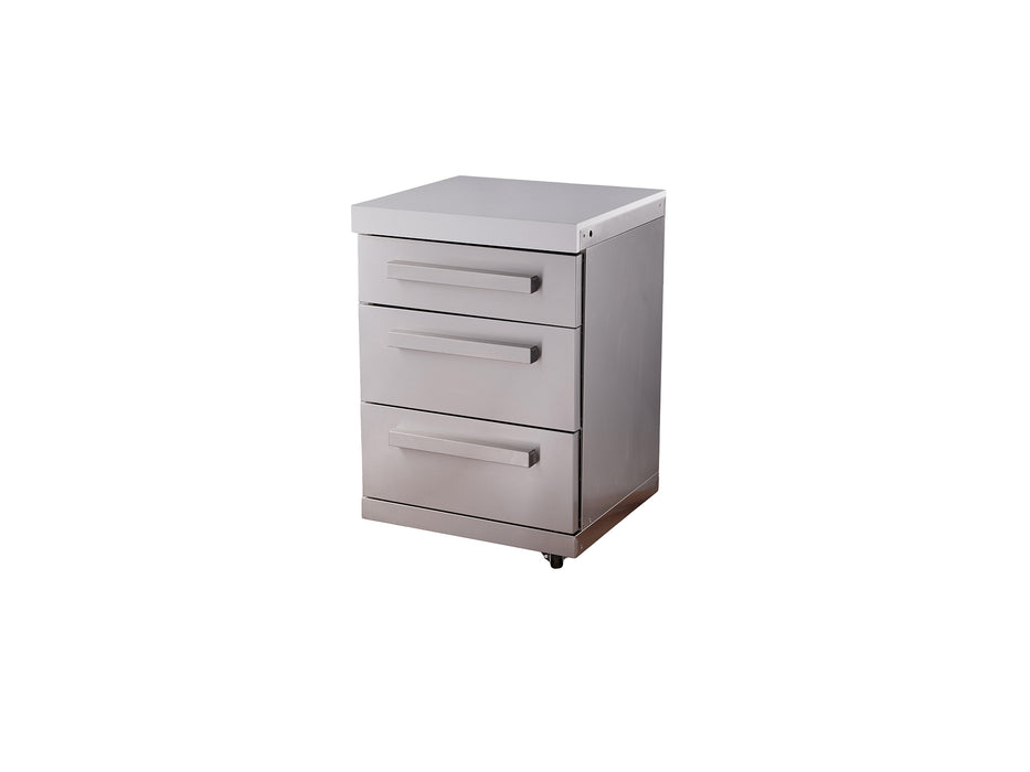 Mont Alpi Extra Drawers Cabinet Module in Stainless Steel