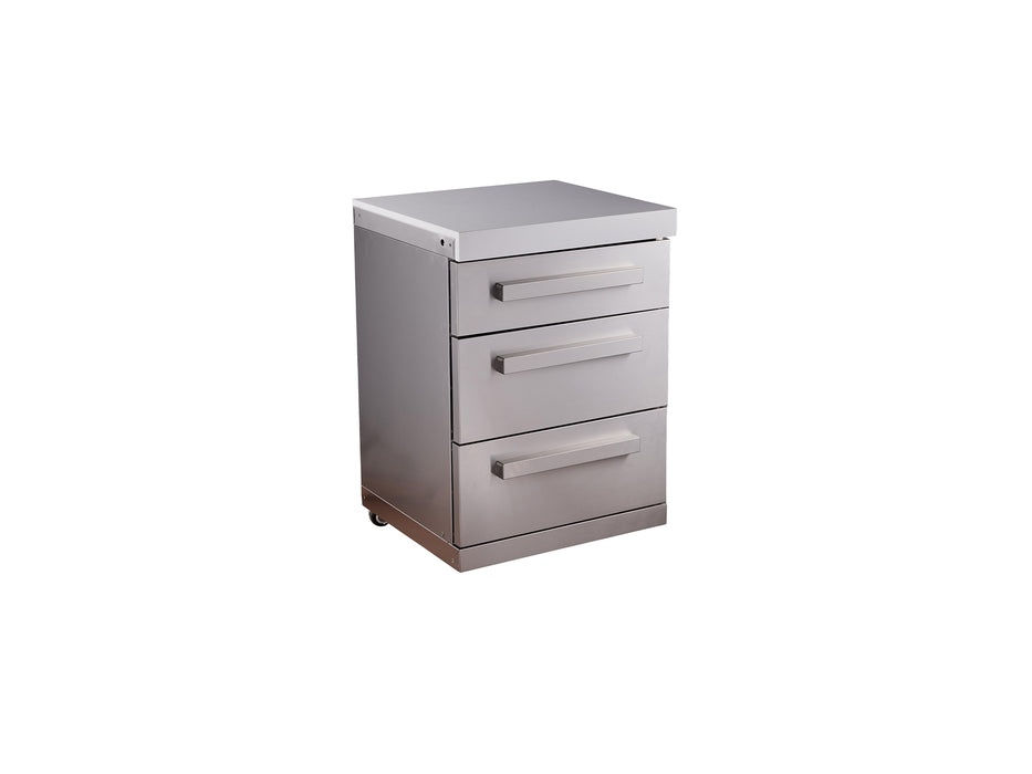 Mont Alpi Extra Drawers Cabinet Module in Stainless Steel