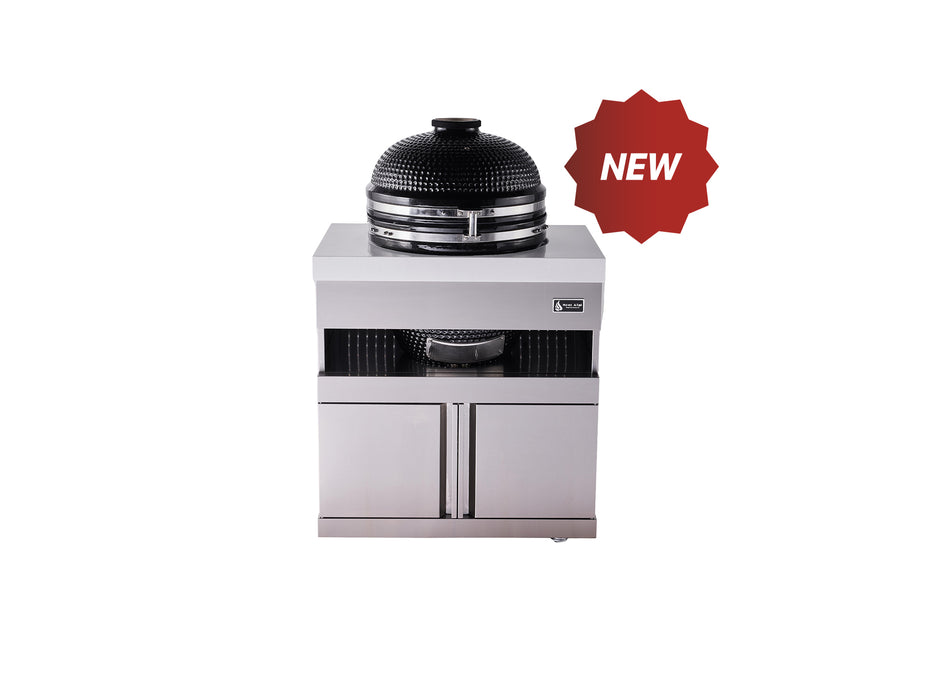 Mont Alpi Stainless Steel 18" Universal Kamado Grill Module